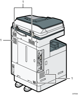 Main unit illustration numbered callout illustration