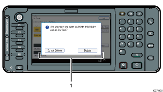 Control panel illustration numbered callout illustration