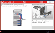 Operation panel screen illustration