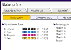 Abbildung Bedienfeld-Display