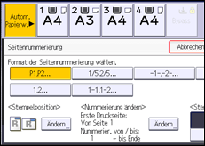 Abbildung Bedienfeld-Display