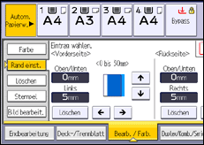 Abbildung Bedienfeld-Display