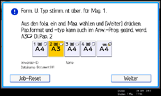 Abbildung Bedienfeld-Display