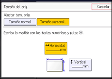 Ilustración de la pantalla panel de mandos