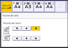 Ilustración de la pantalla panel de mandos