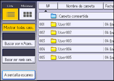 Ilustración de la pantalla panel de mandos