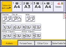 Ilustración de la pantalla panel de mandos