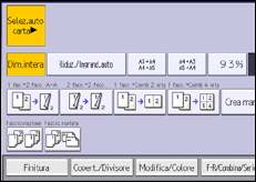 Illustrazione della schermata sul pannello di controllo