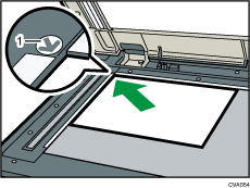 Illustrazione numerata vetro di esposizione