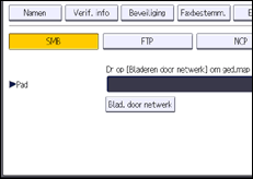 Schermafbeelding bedieningspaneel