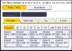 Schermafbeelding bedieningspaneel
