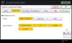 Schermafbeelding bedieningspaneel