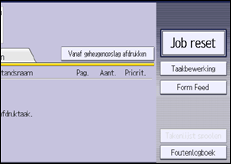 Schermafbeelding bedieningspaneel