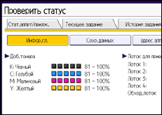 Иллюстрация экрана панели управления