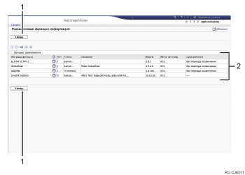 Экран веб-браузера с пронумерованными cносками