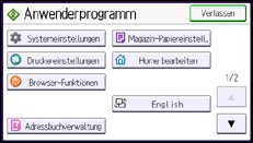 Abbildung Bedienfeld-Display