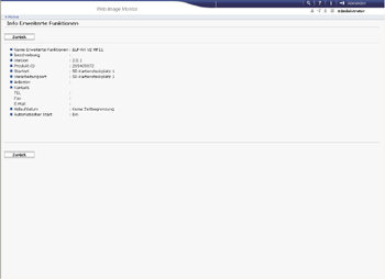 Web-Browser Bildschirmdarstellung