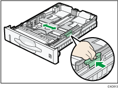 Ilustración de la bandeja de alimentación de papel