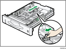 Ilustración de la bandeja de alimentación de papel