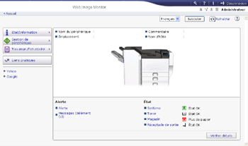 Illustration de la page du navigateur Web