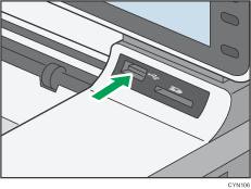 Illustrazione dello slot per supporti