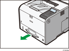 Illustratie van de printer