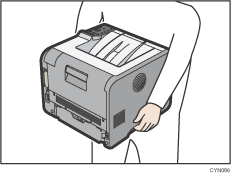 Illustratie van de printer