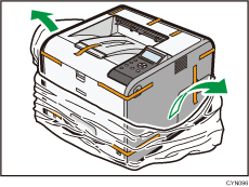 Illustratie van de printer