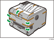 Illustratie van de printer