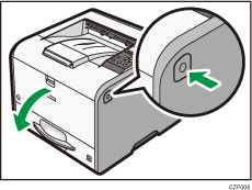 Illustratie van de printer