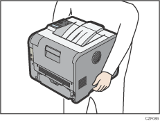 Illustratie van de printer