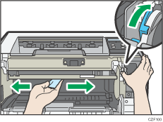 Illustratie van de printer