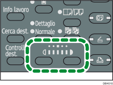 Illustrazione tasto selezione densità
