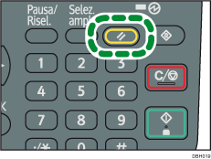 Illustrazione del tasto Reset