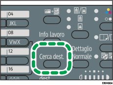 Illustrazione del tasto Cerca destinazione