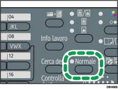 Illustrazione del tasto Selezione risoluzione