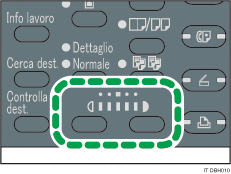 Illustrazione tasto selezione densità