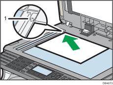 Illustrazione numerata vetro di esposizione