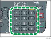 Illustrazione tasti numerici