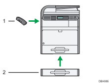 Illustrazione numerata degli opzionali esterni