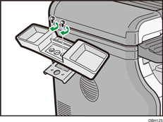 Illustrazione del lato destro della macchina