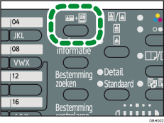 Illustratie ID-kaart kopiëren knop