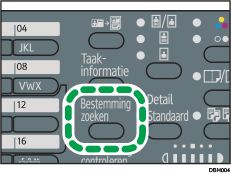 Afbeelding van de knop Bestemming zoeken