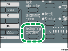 Afbeelding van de knop Bestemming controleren