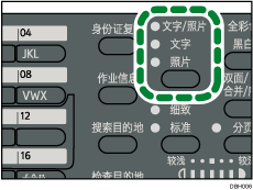 原稿选择键插图
