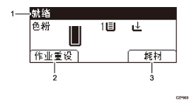 已编号的操作面板屏幕插图