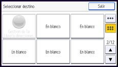 Ilustración de la pantalla panel de mandos
