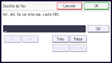 Ilustración de la pantalla panel de mandos