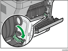 Ilustración de la parte posterior de la máquina