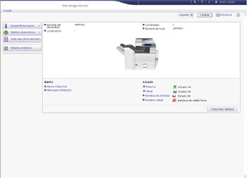 Ilustración de la pantalla del navegador Web